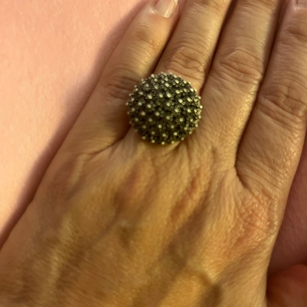 14# Elegant Silver-Toned Women's Ring